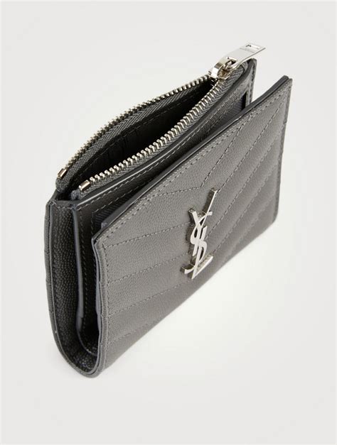 yves saint laurent business card holder|ysl card holder with zipper.